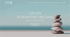 Desktop Screenshot of orijinacupuncture.com